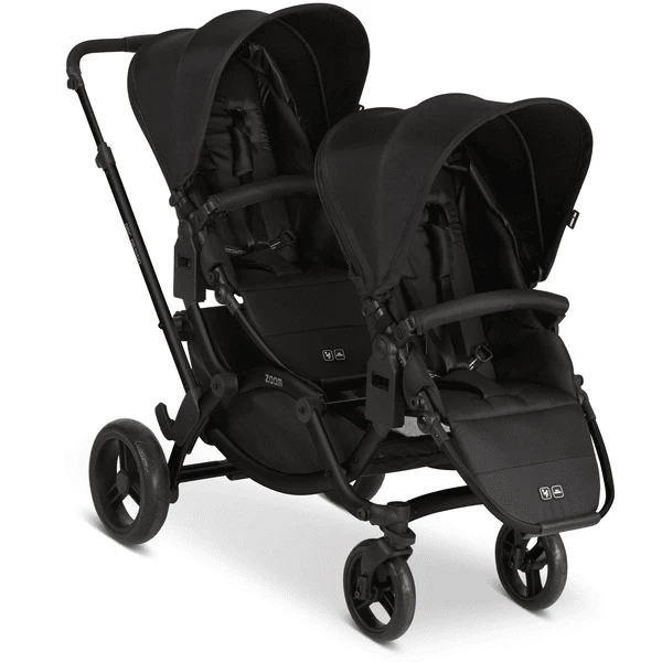 ABC DESIGN Passeggino Gemellare Zoom Black 1 ABC DESIGN Passeggino Gemellare Zoom Black
