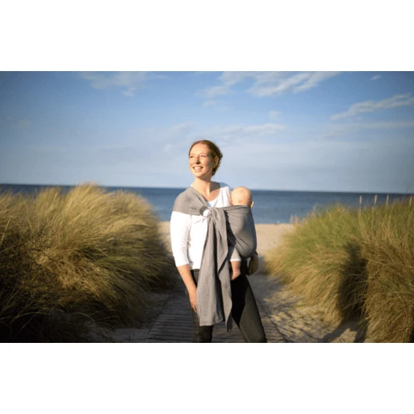 AMAZONAS Fascia Porta Bebè Ring Sling Grey 180cm 4 AMAZONAS Fascia Porta Bebè Ring Sling Grey 180cm - immagine 4