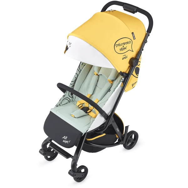 Anex Passeggino Air-Z - Nero/giallo Con Scritte 2 Anex Passeggino Air-Z - Nero/giallo Con Scritte - immagine 2