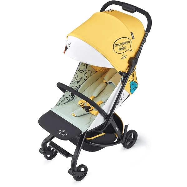 Anex Passeggino Air-Z - Nero/giallo Con Scritte 3 Anex Passeggino Air-Z - Nero/giallo Con Scritte - immagine 3