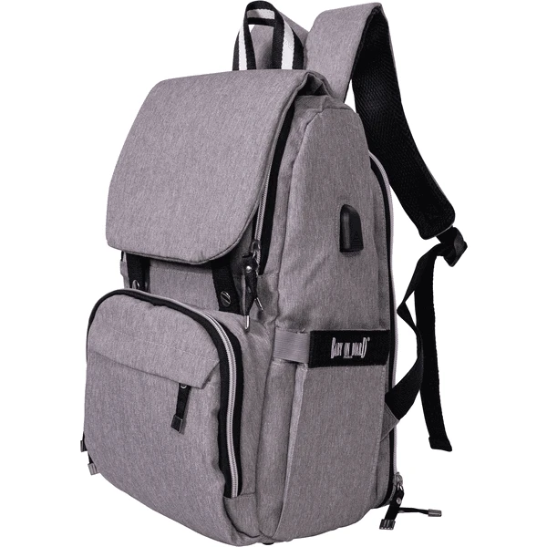 BABY ON BOARD Zaino Fasciatoio Freestyle Chicago Grey 2 BABY ON BOARD Zaino Fasciatoio Freestyle Chicago Grey - immagine 2