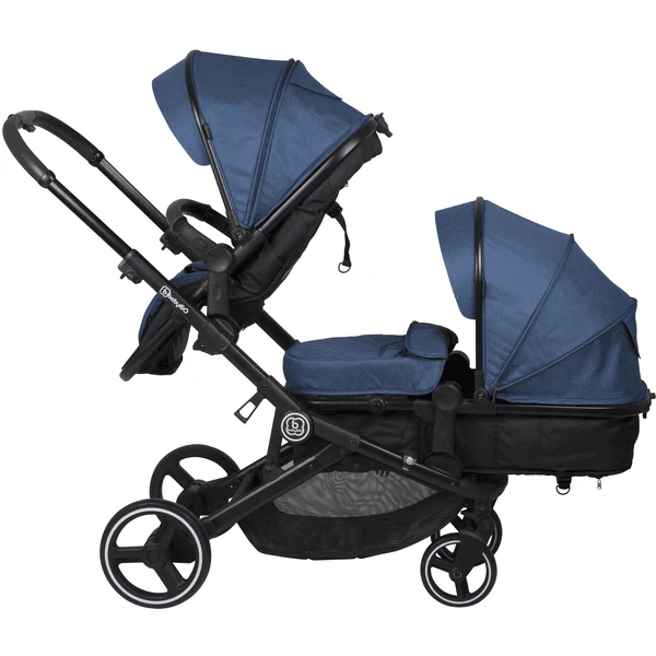 BabyGO Passeggino Gemellare Twinner, Blu 3 BabyGO Passeggino Gemellare Twinner, Blu - immagine 3