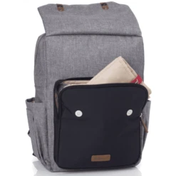 Babymel Zainetto Fasciatoio ECO George Grey-Black 8 Babymel Zainetto Fasciatoio ECO George Grey-Black -Baby Sconto babymel zainetto fasciatoio eco george grey black a235877 3