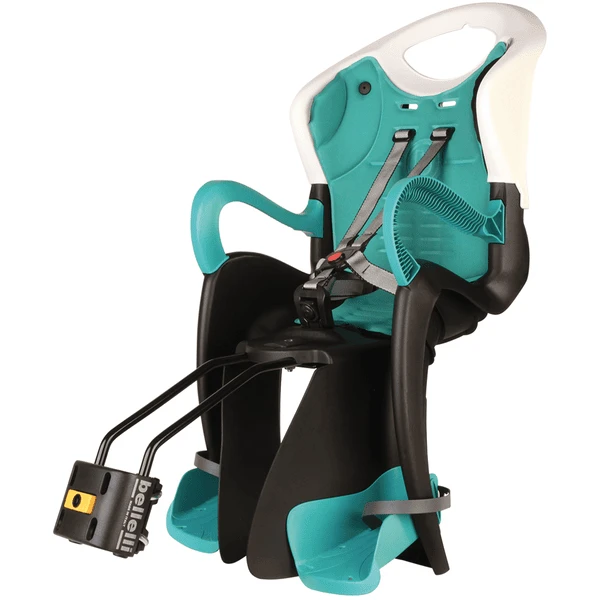 BELLELLI Sella Per Bicicletta Tiger B-Fix Frame Mount White / Turquoise 1 BELLELLI Sella Per Bicicletta Tiger B-Fix Frame Mount White / Turquoise