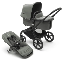 Bugaboo Passeggino Fox 5 Con Navicella E Seduta, Nero/verde
