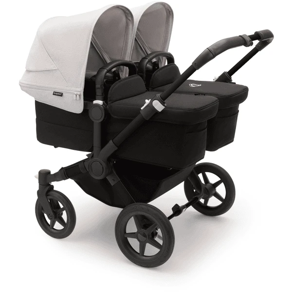 Bugaboo Passeggino Gemellare Donkey 5 Twin Complete - Nero/bianco 1 Bugaboo Passeggino Gemellare Donkey 5 Twin Complete - Nero/bianco