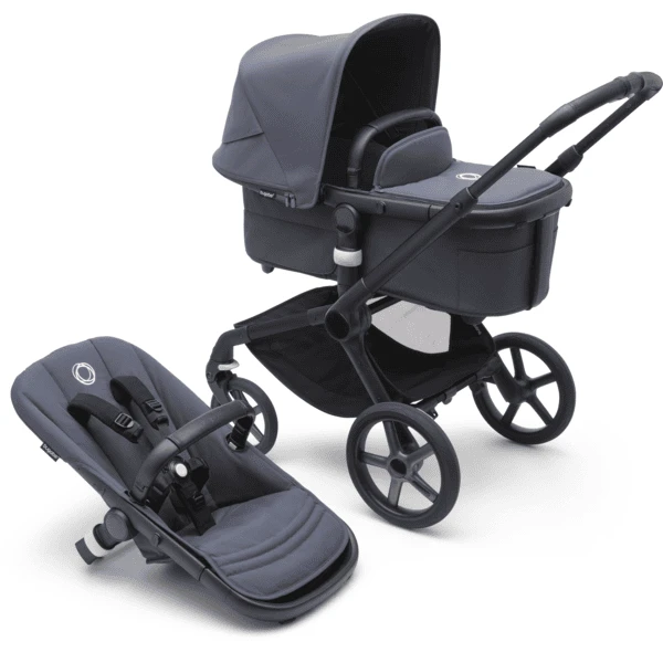 Bugaboo Passeggino Trio 3 In 1 Fox 5 Set Nascita, Grafite/blu Tempesta 3 Bugaboo Passeggino Trio 3 In 1 Fox 5 Set Nascita, Grafite/blu Tempesta - immagine 3