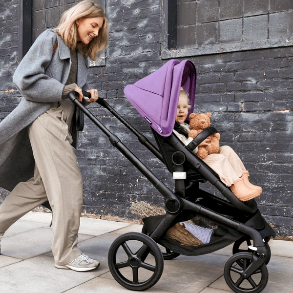 Bugaboo Passeggino Trio 3 In 1 Fox 5 Set Nascita, Nero/grigio Melange 2 Bugaboo Passeggino Trio 3 In 1 Fox 5 Set Nascita, Nero/grigio Melange - immagine 2