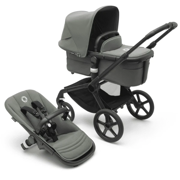 Bugaboo Passeggino Trio 3 In 1 Fox 5 Set Nascita, Nero/verde Foresta 3 Bugaboo Passeggino Trio 3 In 1 Fox 5 Set Nascita, Nero/verde Foresta - immagine 3