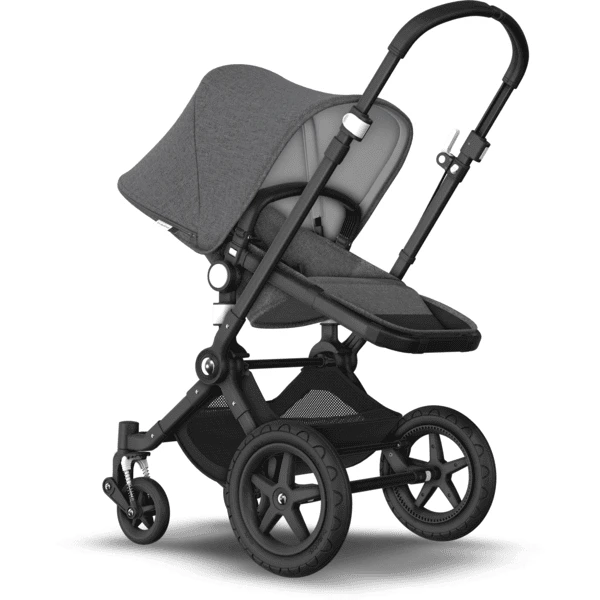 Bugaboo Passeggino Trio Cameleon 3 Plus Complete Black/Grey Melange Incl. Ovettonero 3 Bugaboo Passeggino Trio Cameleon 3 Plus Complete Black/Grey Melange Incl. Ovettonero - immagine 3