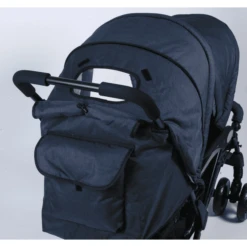 CHIC 4 BABY Passegino Fratellare DUO Jeans Navy Blue -Baby Sconto chic 4 baby passegino fratellare duo jeans navy blue a247039 4