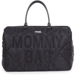 CHILDHOME Borsa Fasciatoio Mommy Bag Trapuntata, Nero
