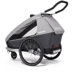 CROOZER Rimorchio Per Biciclette Kid Keeke 1 Stone Grey -Baby Sconto croozer rimorchio per biciclette kid keeke 1 stone grey a288746 2