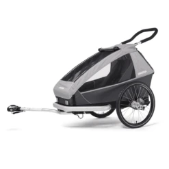 CROOZER Rimorchio Per Biciclette Kid Keeke 1 Stone Grey