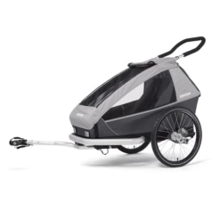 CROOZER Rimorchio Per Biciclette Kid Keeke 1 Stone Grey, Incluso Set Jogger -Baby Sconto croozer rimorchio per biciclette kid keeke 1 stone grey incluso set jogger a415455 2