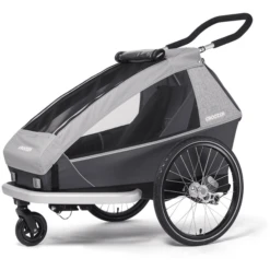 CROOZER Rimorchio Per Biciclette Kid Keeke 1 Stone Grey, Incluso Set Jogger -Baby Sconto croozer rimorchio per biciclette kid keeke 1 stone grey incluso set jogger a415455 3
