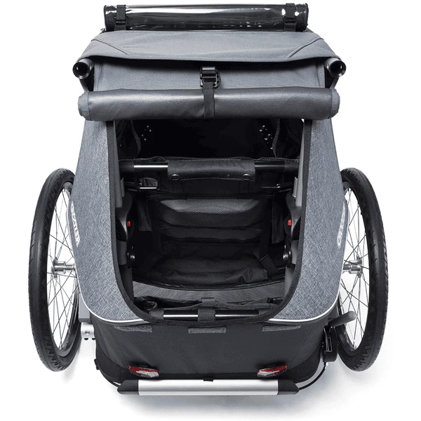 CROOZER Rimorchio Per Biciclette Kid Vaaya 1 Blu Grafite 4 CROOZER Rimorchio Per Biciclette Kid Vaaya 1 Blu Grafite - immagine 4