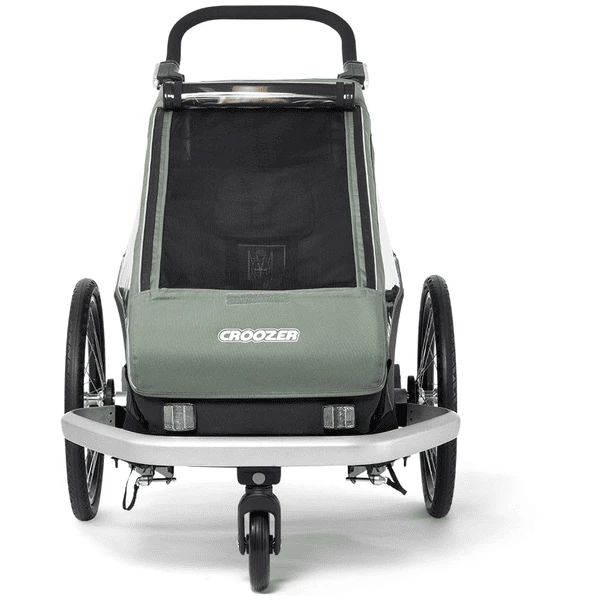 CROOZER Rimorchio Per Biciclette Kid Vaaya 1 Jungle Green 5 CROOZER Rimorchio Per Biciclette Kid Vaaya 1 Jungle Green - immagine 5