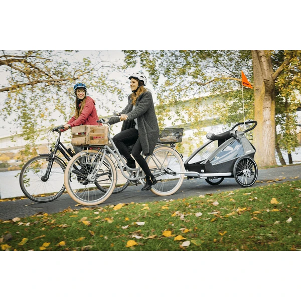 CROOZER Rimorchio Per Biciclette Kid Vaaya 2 Blossom Red, Incl. Set Jogger 2 CROOZER Rimorchio Per Biciclette Kid Vaaya 2 Blossom Red, Incl. Set Jogger - immagine 2