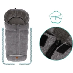 Fillikid Coprigambe Invernale In Piuma D'oca Kibo, Grigio Chiaro/melange -Baby Sconto fillikid coprigambe invernale in piuma doca kibo grigio chiaro melange a299257 3