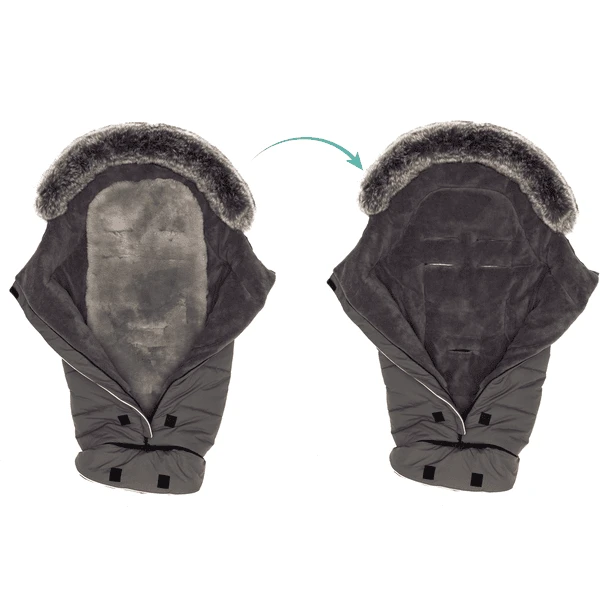 Fillikid Coprigambe Invernale Mavensi In Vello D'agnello - Grigio 4 Fillikid Coprigambe Invernale Mavensi In Vello D'agnello - Grigio - immagine 4