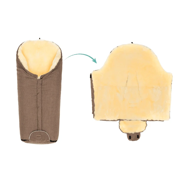 Fillikid Coprigambe Invernale Tacama In Vello D'agnello, Marrone Melange 2 Fillikid Coprigambe Invernale Tacama In Vello D'agnello, Marrone Melange - immagine 2