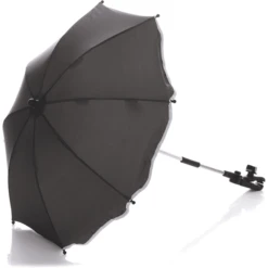 Fillikid Ombrellino Parasole Con Base Ovale, Grigio Scuro