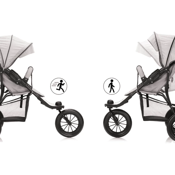 Fillikid Passeggino Jogger Grigio Chiaro Melange 3 Fillikid Passeggino Jogger Grigio Chiaro Melange - immagine 3