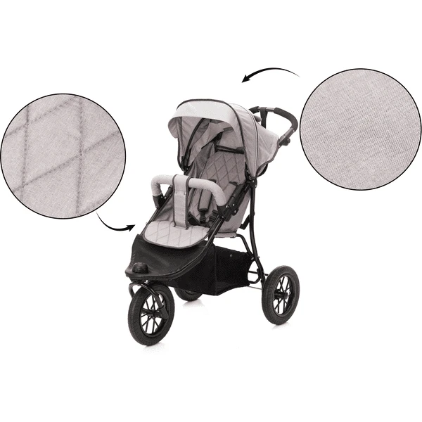 Fillikid Passeggino Jogger Grigio Chiaro Melange 5 Fillikid Passeggino Jogger Grigio Chiaro Melange - immagine 5