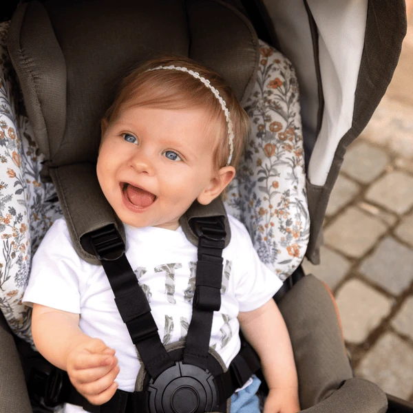 GESSLEIN Passeggino Duo F6 Air+, Khaki/ Fiori 2 GESSLEIN Passeggino Duo F6 Air+, Khaki/ Fiori - immagine 2