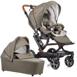 GESSLEIN Passeggino Duo F6 Air+, Khaki/ Fiori