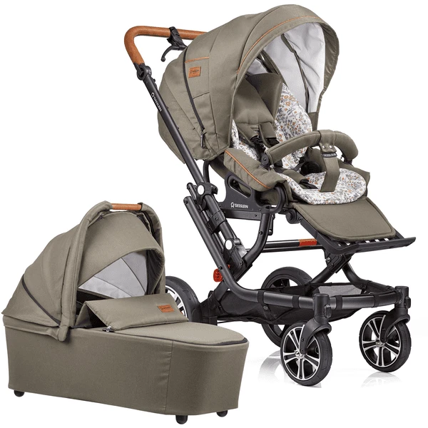 GESSLEIN Passeggino Duo F6 Air+, Khaki/ Fiori 1 GESSLEIN Passeggino Duo F6 Air+, Khaki/ Fiori