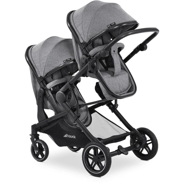 Hauck Passeggino Gemellare Atlantic Twin Melange Grey 1 Hauck Passeggino Gemellare Atlantic Twin Melange Grey