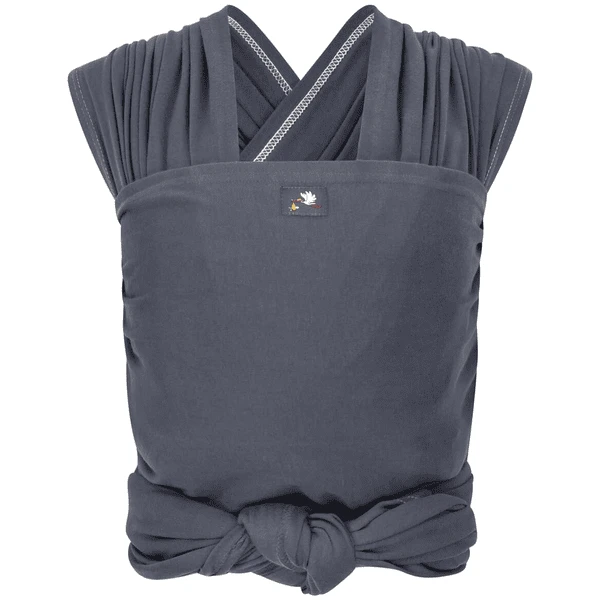 Hoppediz Fascia Elastica Lunga Porta Bebè Antracite 5 Hoppediz Fascia Elastica Lunga Porta Bebè Antracite - immagine 5