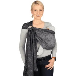Hoppediz Fascia Porta Bebè Ring-Sling Jacquard Malmö Stone