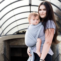 Hoppediz Fascia Porta Bebè Ultralight Hamburg Graphit (5,40 M) -Baby Sconto hoppediz fascia porta bebe ultralight hamburg graphit 5 40 m a227809 3