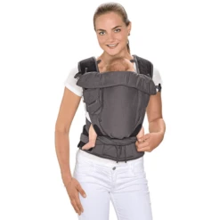 Hoppediz Marsupio Bondolino Plus Jaquard, One Size London Grigio-nero