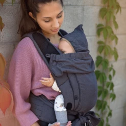 Hoppediz Marsupio Bondolino Plus Jaquard, One Size London Grigio-nero -Baby Sconto hoppediz marsupio bondolino plus jaquard one size london grigio nero a272714 3