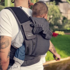 Hoppediz Marsupio Bondolino Plus Jaquard, One Size London Grigio-nero -Baby Sconto hoppediz marsupio bondolino plus jaquard one size london grigio nero a272714 4