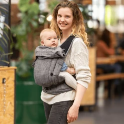 Hoppediz Marsupio Bondolino Plus Popeline One Size Denim Nero -Baby Sconto hoppediz marsupio bondolino plus popeline one size denim nero a272717 2