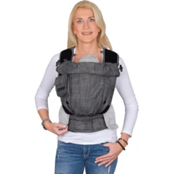 Hoppediz Marsupio Bondolino Plus Popeline One Size Denim Nero