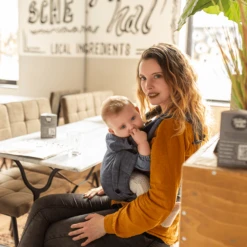 Hoppediz Marsupio Bondolino Plus Popeline One Size Denim Nero -Baby Sconto hoppediz marsupio bondolino plus popeline one size denim nero a272717 4