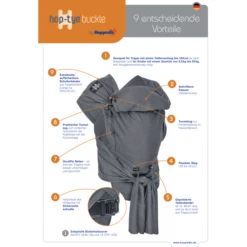 Hoppediz Marsupio Hop-Tye Buckle Città Del Capo -Baby Sconto hoppediz marsupio hop tye buckle citta del capo a272633 3