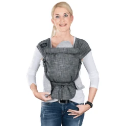 Hoppediz Marsupio Hop-Tye Buckle Denim Nero