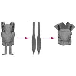 Hoppediz Vettore Per Nabaca WrapCon Grey -Baby Sconto hoppediz vettore per nabaca wrapcon grey a294926 2