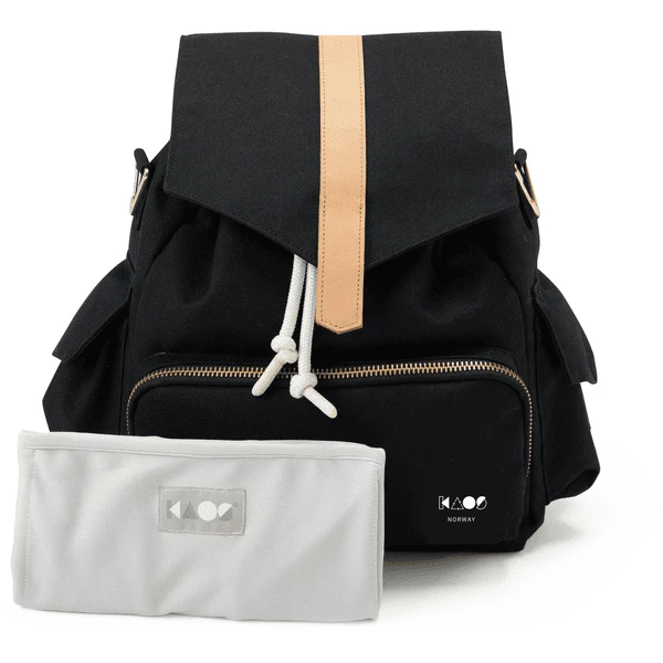 KAOS Zaino Fasciatoio Per Pannolino Ransel - Nero / Beige 2 KAOS Zaino Fasciatoio Per Pannolino Ransel - Nero / Beige - immagine 2