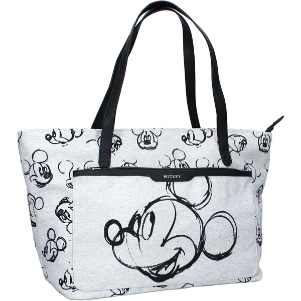 Kidzroom Shopping Borsa Mickey Mouse Something Special Grey 1 Kidzroom Shopping Borsa Mickey Mouse Something Special Grey