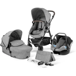 Kinderkraft Passeggino Trio 3 In 1 Moov Grey Melange
