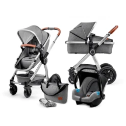 Kinderkraft Passeggino Trio 3 In 1 Veo Grey