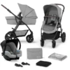 Kinderkraft Passeggino Trio MOOV CT, Grigio Melange